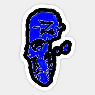 Z Skull Blue! Sticker